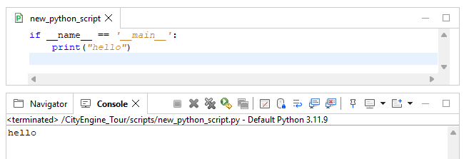 Print output message Print output message