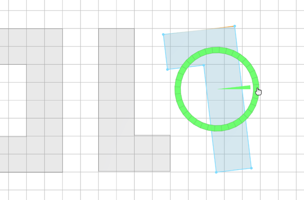 L-shaped footprint rotated L-shaped footprint rotated