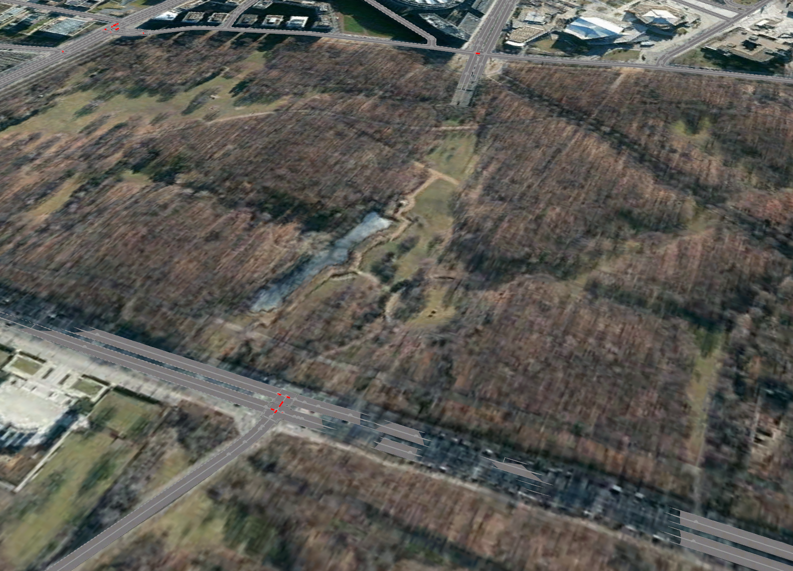 Image of streets moved underground representing the tunnel Image of streets moved underground representing the tunnel