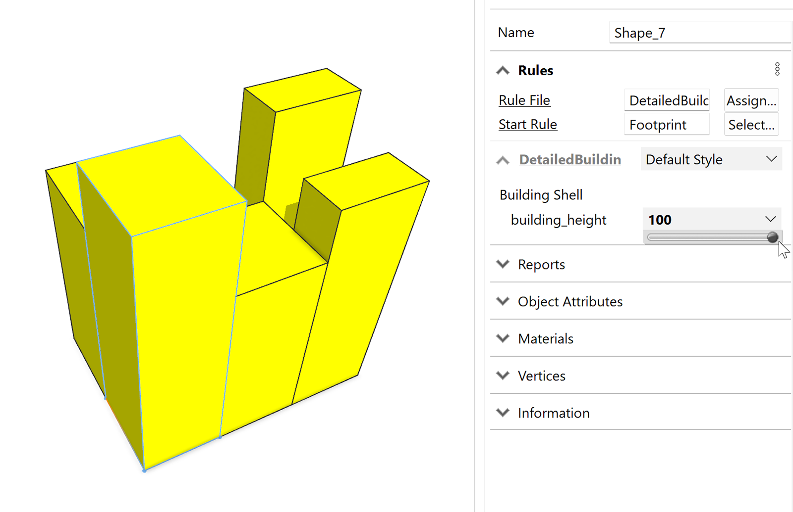 Height adjusted by slider Height adjusted by slider