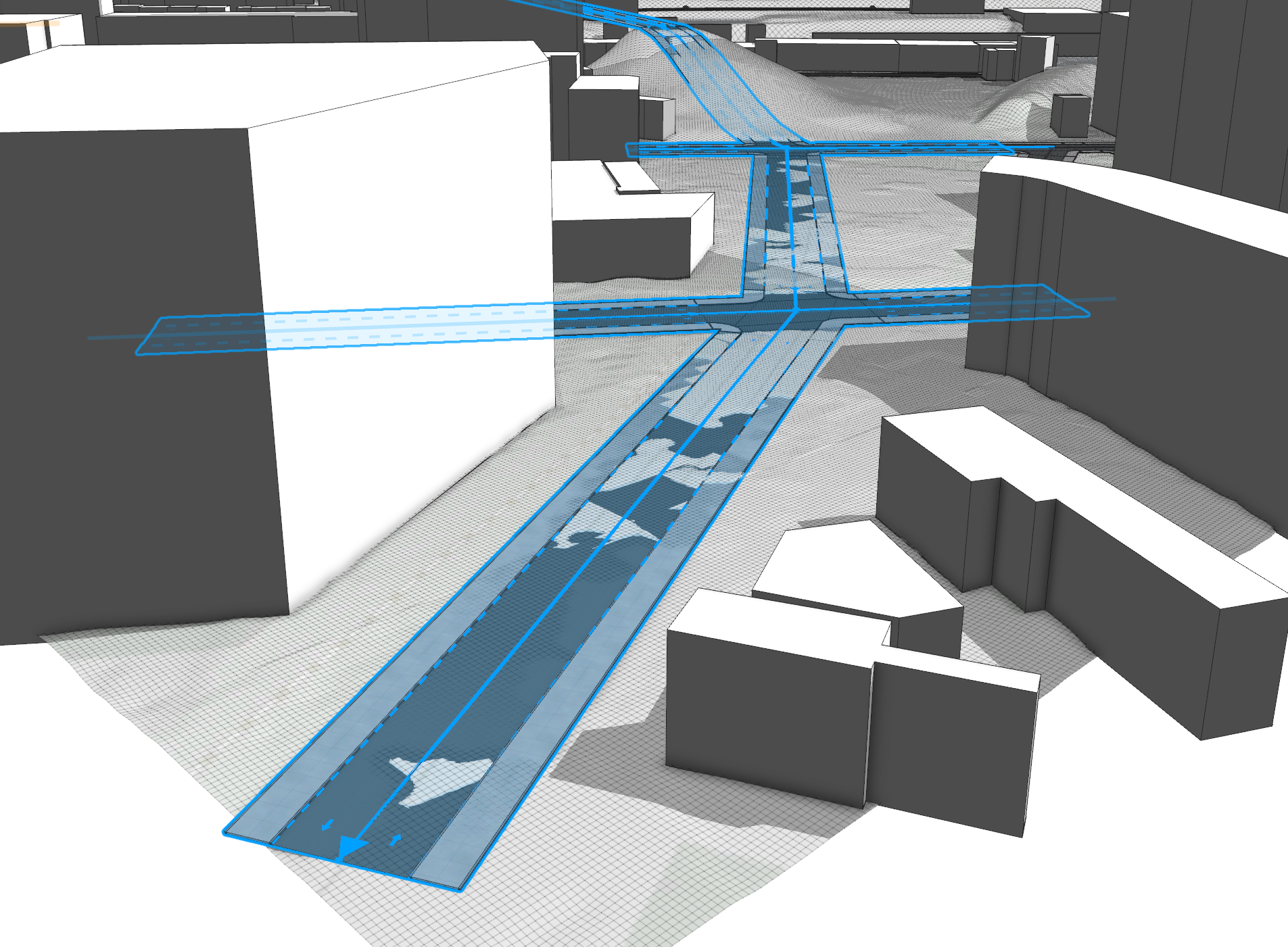 Street finished to add bridge Street finished to add bridge