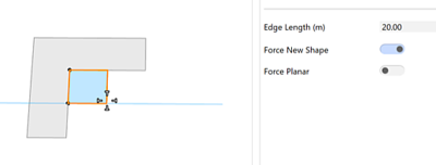 Use Force New Shape tool Use Force New Shape tool