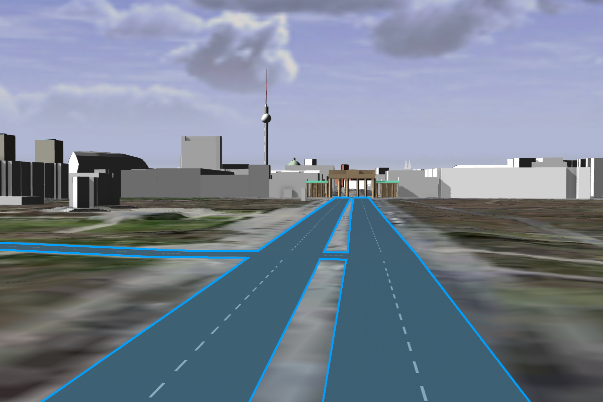 Terrain after aligning terrain to shapes Terrain after aligning terrain to shapes