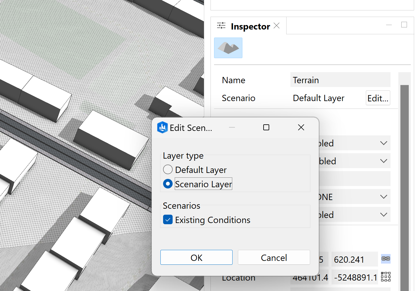 Edit scenario to Scenario Layer Edit scenario to Scenario Layer