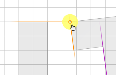 Yellow disc handle Yellow disc handle