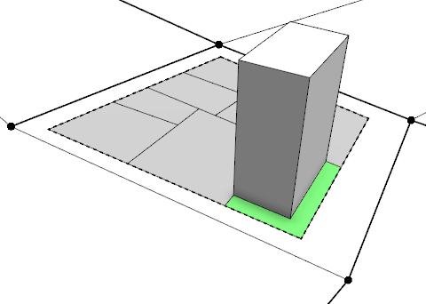 Parcel with street.front setback Parcel with street.front setback
