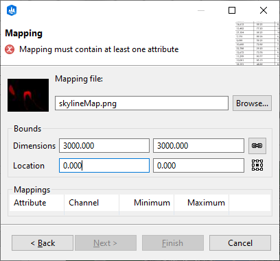Mapping settings Mapping settings