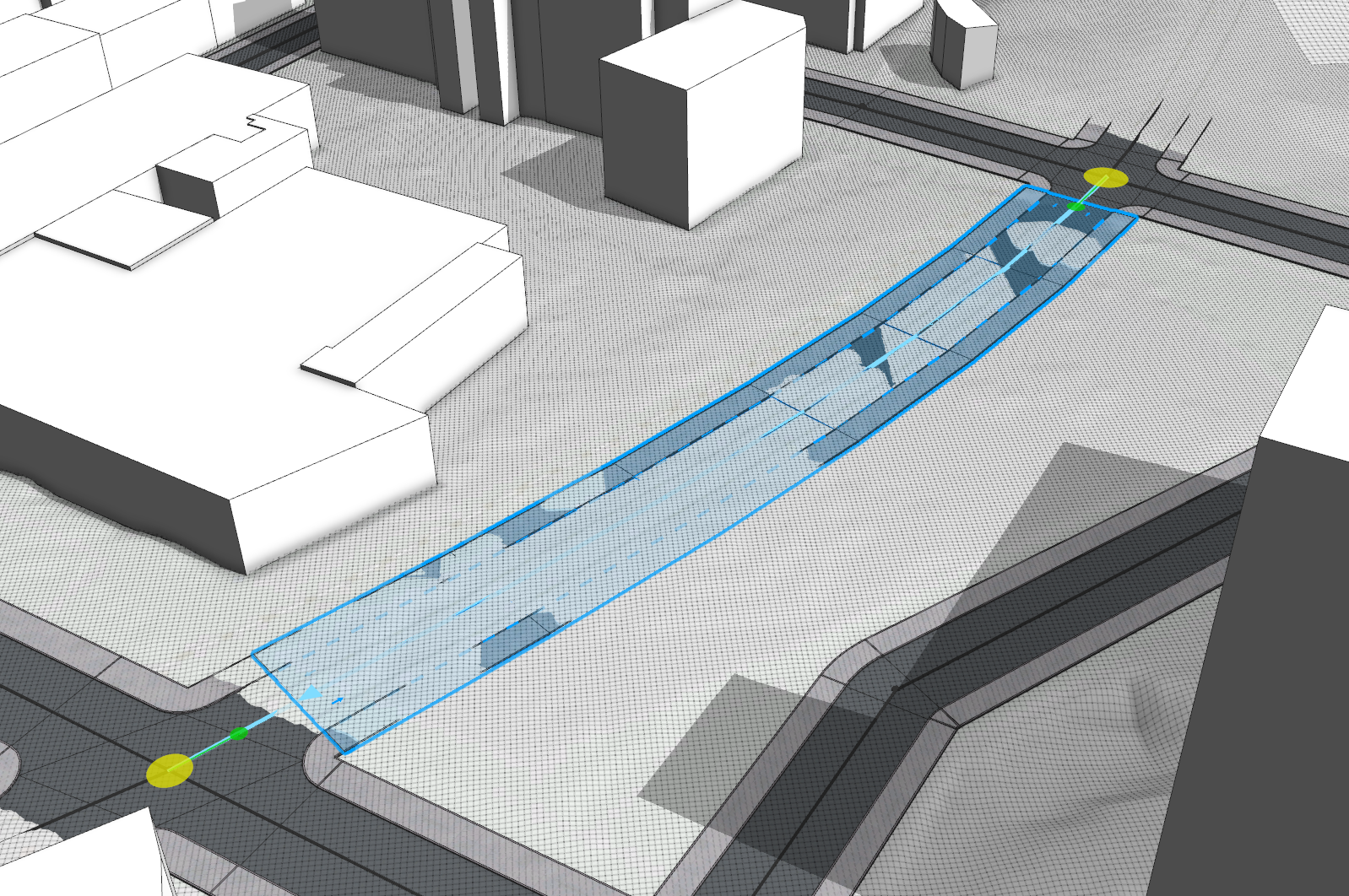 Adjust next street segment Adjust next street segment