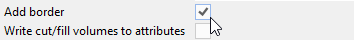 Add border option checked Add border option checked