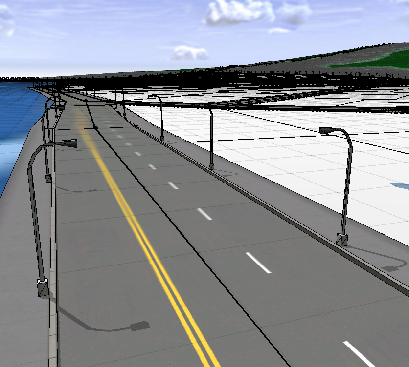 Streets with models generated Streets with models generated