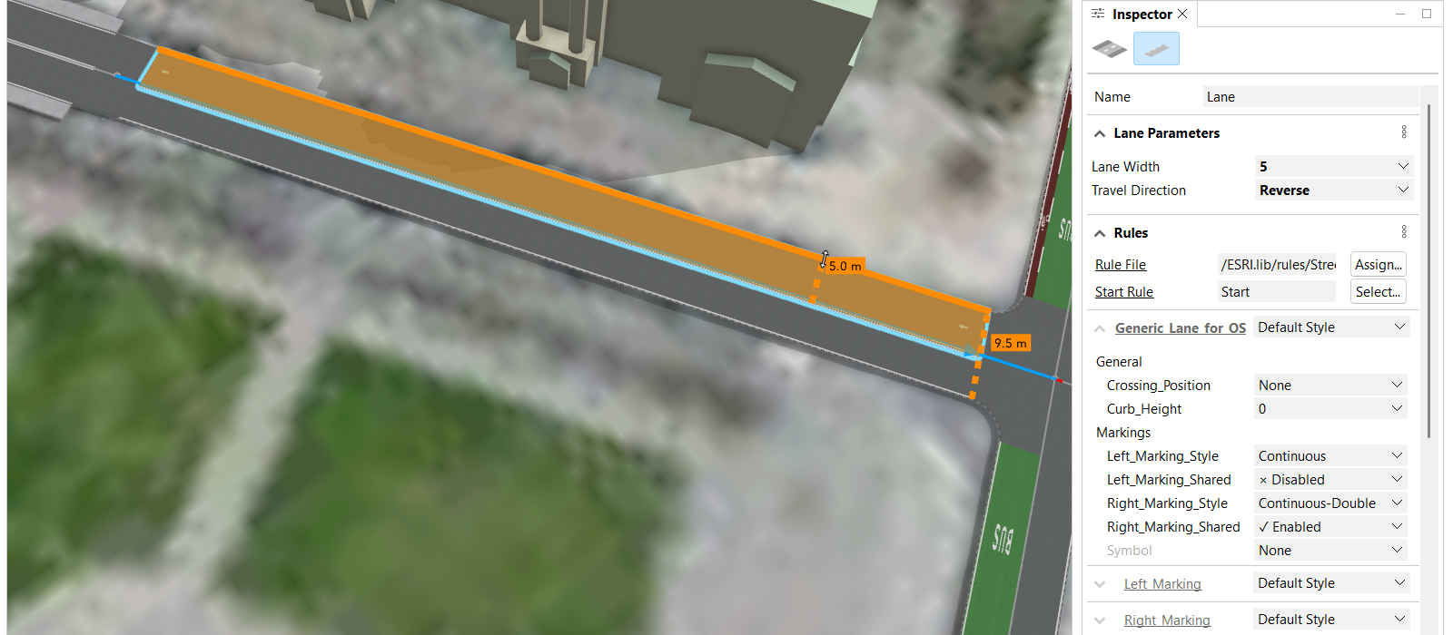 Adjust lane width Adjust lane width