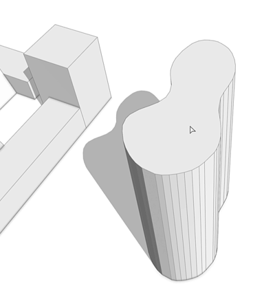 Model with faces deleted Model with faces deleted