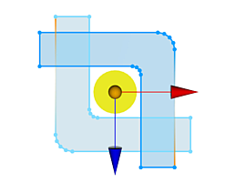 Selected shapes before subtraction Selected shapes before subtraction