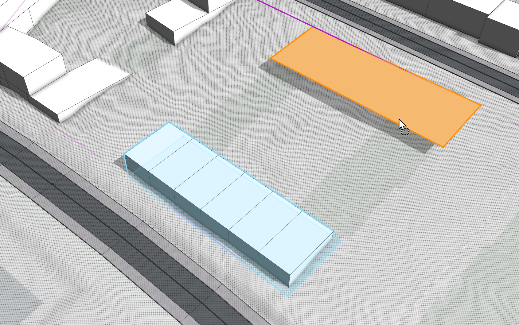 Rowhouses.cga rule assigned to rectangles Rowhouses.cga rule assigned to rectangles