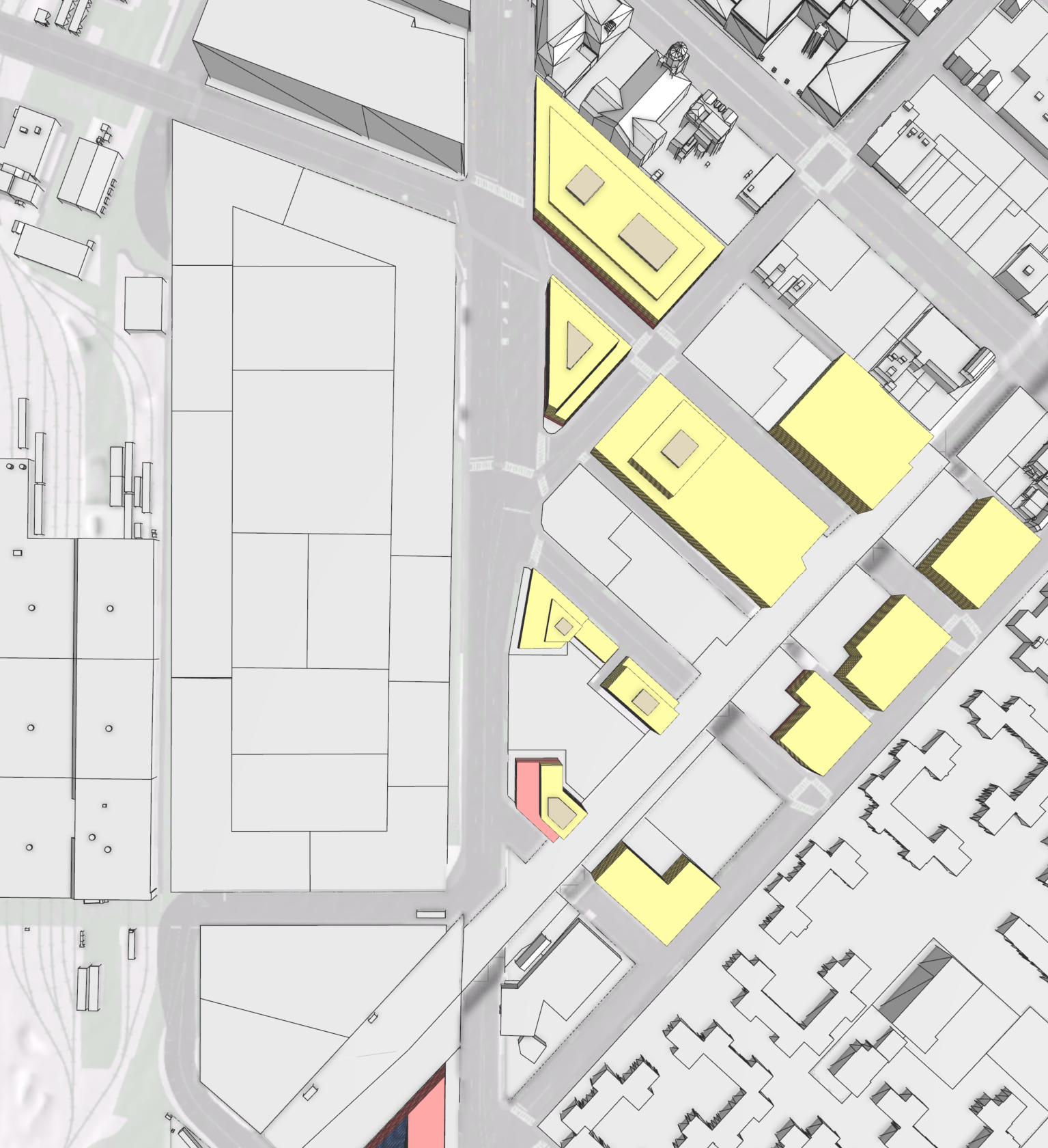 Subdivided parcels Subdivided parcels