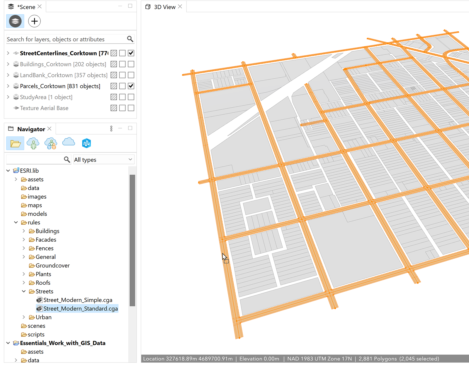Highlighted streets to apply rule Highlighted streets to apply rule