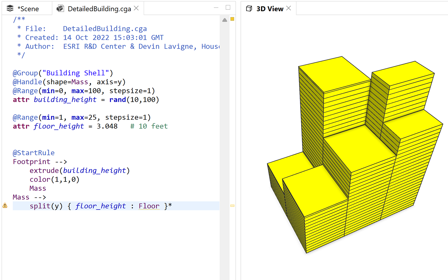 Floors split Floors split