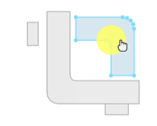 Shapes moved apart Shapes moved apart