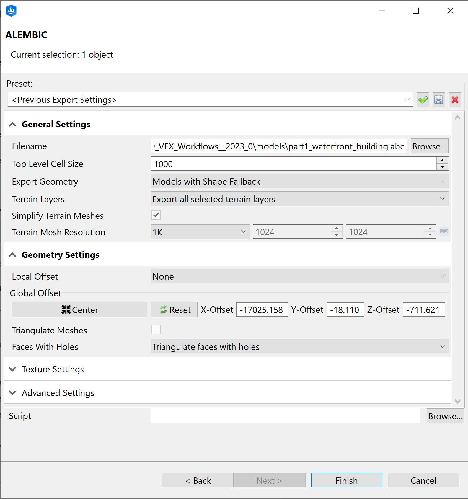 Alembic settings Alembic settings