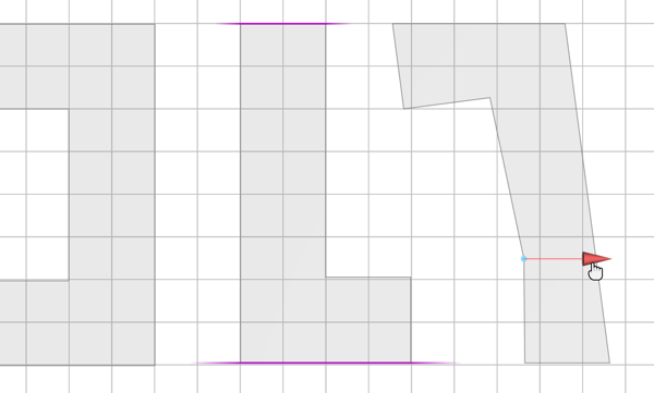 Vertex added to L-shape footprint Vertex added to L-shape footprint