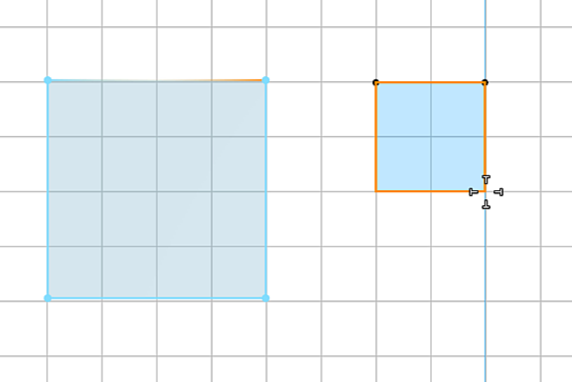 Two drawn shapes Two drawn shapes