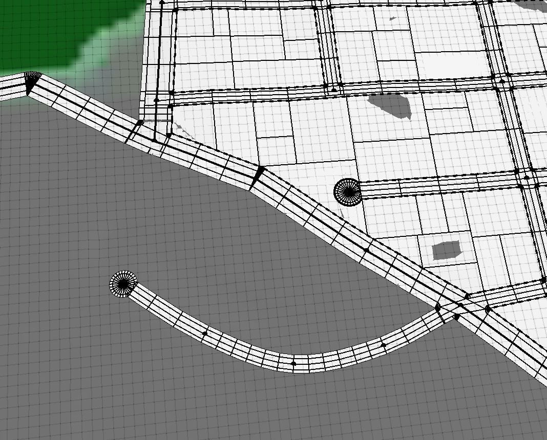 Finished freehand street Finished freehand street