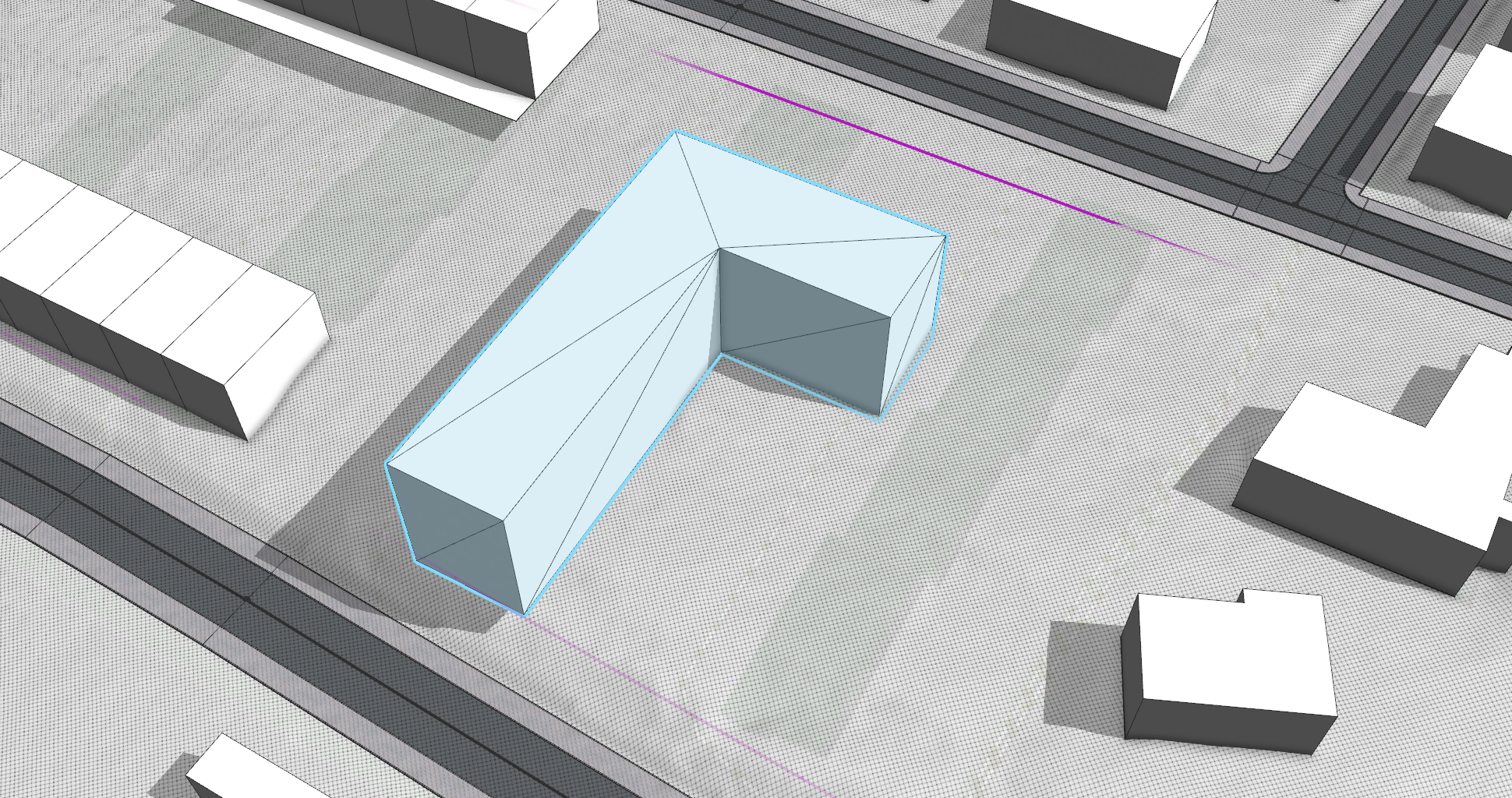 L-Shaped Mass.glb in the Viewport window L-Shaped Mass.glb in the Viewport window