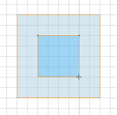 Second square drawn Second square drawn