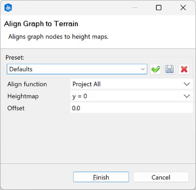 Align streets to terrain Align streets to terrain