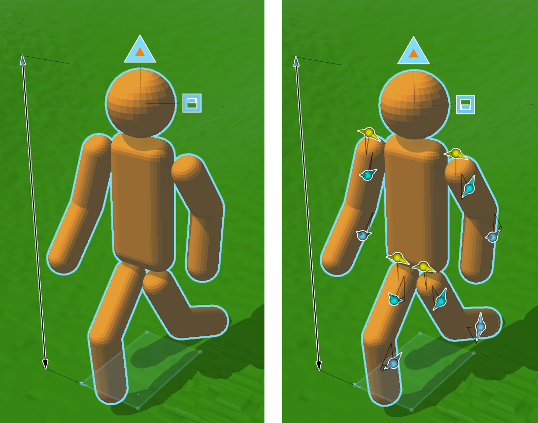 Model with switch handles Model with switch handles