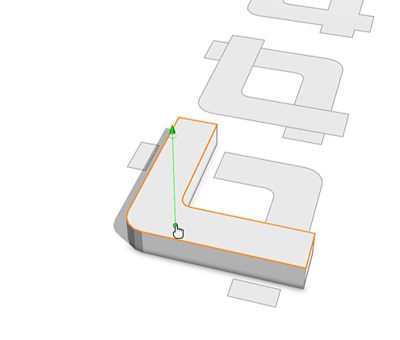 Extruded shape Extruded shape