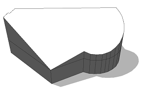 Ridge diagonal to shape