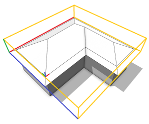 Hip roof with 30 degrees on L lot