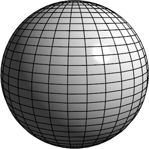 Shaded sphere with soft normals