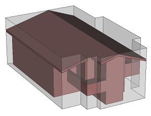 Schematic low-poly footprint