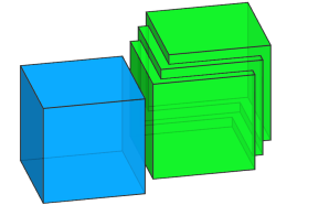 B-rule single and multiple nontouching