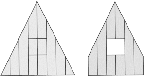 Faces with a surface area greater than 1 selected