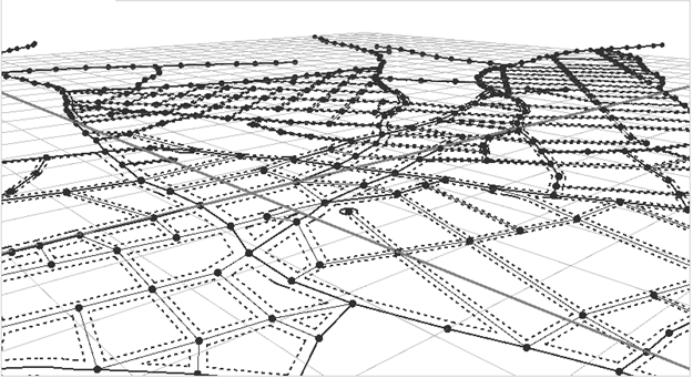 Viewport shows street network and blocks.