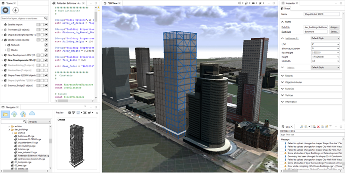 CGA generated buildings