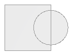 Square and circle shapes