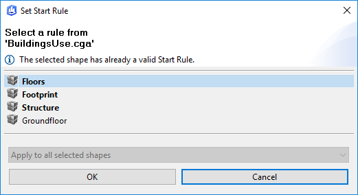 Setting start rule