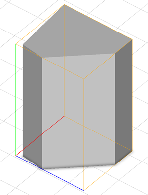 The 2D building footprint is extruded to a 3D mass model