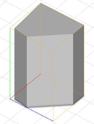 2D building footprint extruded to a 3D mass model