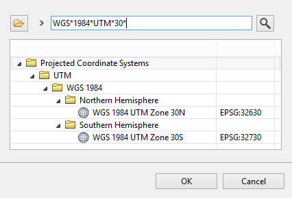 Search for coordinate system