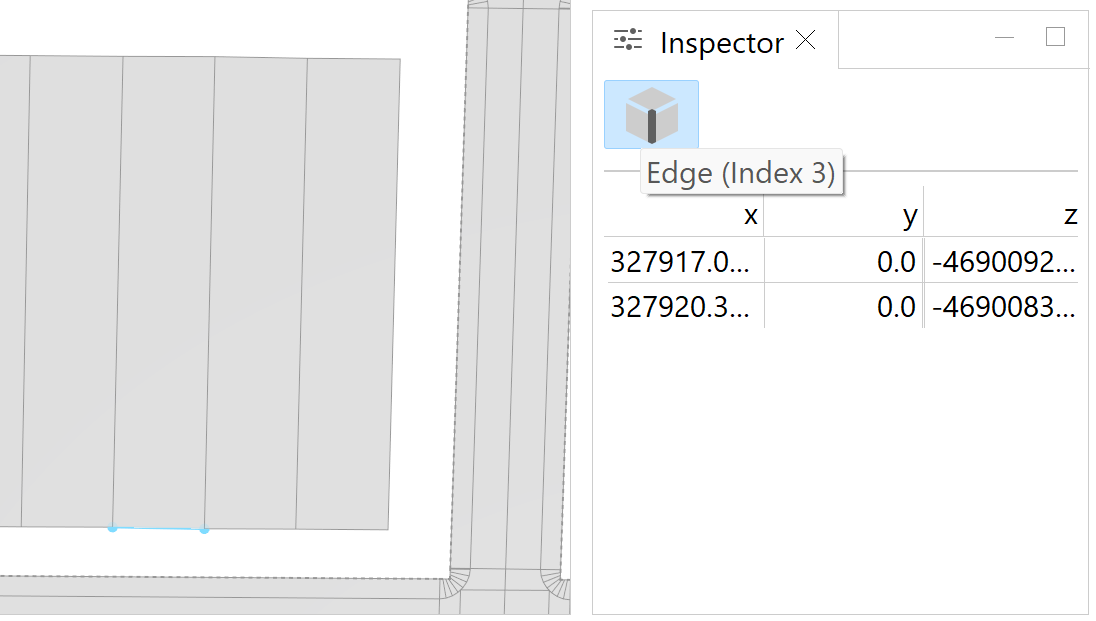 Selected edge to be set as street edge