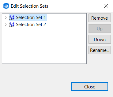 Edit selection sets