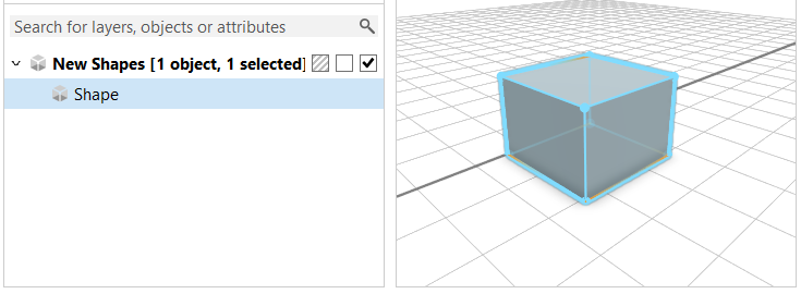 Shape before subdividing