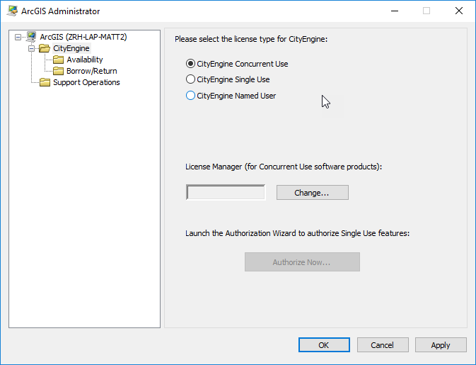 how to set license manager arcgis