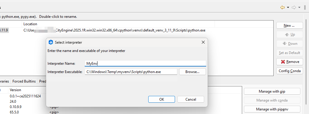 Name the interpreter