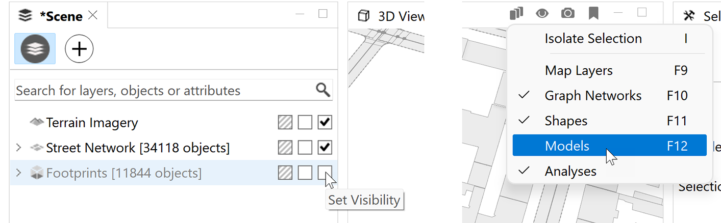 Turn off Models visibility